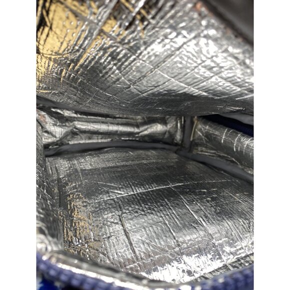 Lou Harvey Multi-Function Lunch Travel Diaper Bag Blue Floral Indigo Pattern - Picture 10 of 10